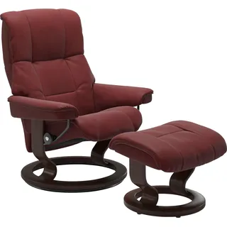 Stressless Stressless® Relaxsessel »Mayfair«, (Set, Relaxsessel mit Hocker), mit Classic Base, Gestell Braun rot