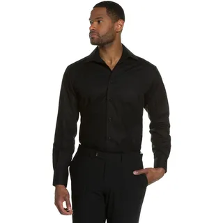 JP 1880 Herren Hemd Variokragen Freizeithemd, (Schwarz 10), 49/50 (Herstellergröße: 4XL)