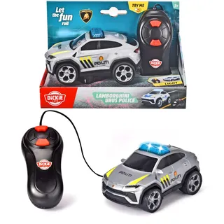 203712023SDN - Lamborghini Urus Norwegisches Polizeiauto Kabelgesteuert - Kabelgesteuerte Lamborghini Urus Norwegisches Polizeiauto von Dickie Spielzeug mit Blinklicht, 13 cm, Ab 3 Jahren