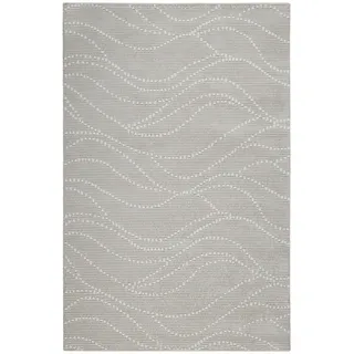 Esprit Flachwebeteppich , Creme, Beige , Textil , Wellen , quadratisch , 200x200 cm , Textiles Vertrauen - Oeko-Tex® , für Fußbodenheizung geeignet, in verschiedenen Größen erhältlich, pflegeleicht, leicht zusammenrollbar , Teppiche und Böden, Teppiche, Moderne Teppiche