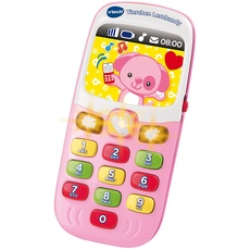 VTech Tierchen Lernhandy – Niedliches Lerntelefon in pink mit bunten Zahlentasten, Liedern und Melodien – Für Kinder von 9-36 Monaten