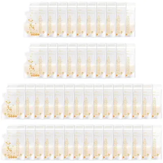 Vinabo 50 Stück Muttermilchbeutel, 250ml Muttermilch Aufbewahrung bag, Milchbeutel für Muttermilch mit Ausgießer für das Stillen, Selbststehender, Kann Eingefroren Werden, Vorsterilisiert