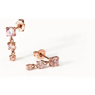 PURELEI Pink Glamour Ohrringe mit Zirkonia Steinen