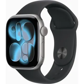 Apple Watch Series 11 GPS 42 mm Aluminiumgehäuse grau Sportarmband schwarz M/L