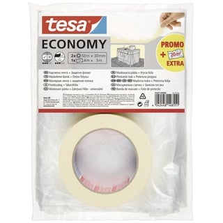 Tesa Economy 55421-00000-05 Malerabdeckband Weiß 1 Set