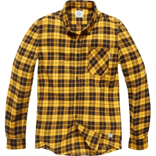 Vintage Industries Riley, Hemd - Gelb/Schwarz - S