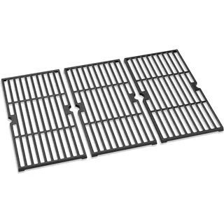 Denmay 43 x 63 cm Gusseisen Grillrost für Charbroil, Enders Boston 3, Enders Monroe 3 Pro, Landmann Triton 3&4, Profi Cook PC-GG 1058/1059, für Barbecook Siesta 310, Outdoorchef, Broil King, 3 Stück