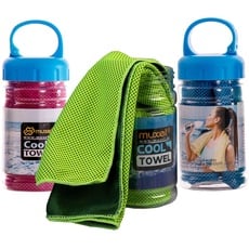 Muxel Cool Down Towel Kühltücher Fitnesstücher Sporttücherin der Flasche 3 Tücher