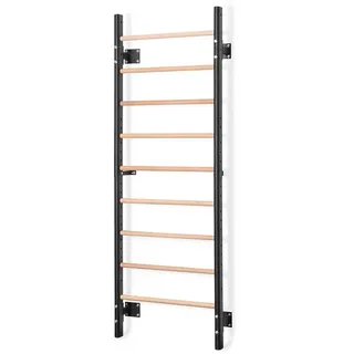 Gymstick Wood&steel Sprossenwand - Black / Brown - 220 x 80 x 19 cm