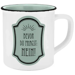 Tasse Nein Emaille-Optik 400ml