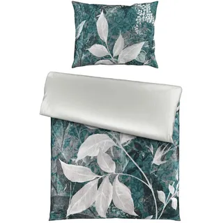 Esposa Bettwäsche , Petrol , Textil , Abstraktes , 140x200 cm , Textiles Vertrauen - Oeko-Tex® , schadstoffgeprüft , Heimtextilien, Bettwäsche & Leintücher, Bettwäsche, Satin-Bettwäsche