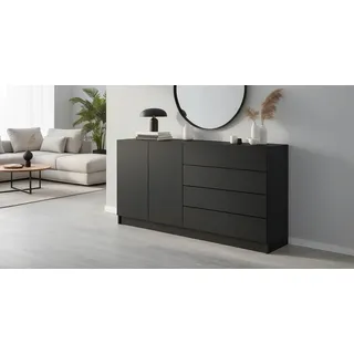 borchardt Möbel Vaasa 152 x 79 x 35 cm Schwarz