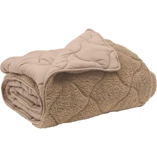 vidaXL Sommerdecke 155 x 220 cm Sommer Taupe Atmungsaktiv - Taupe
