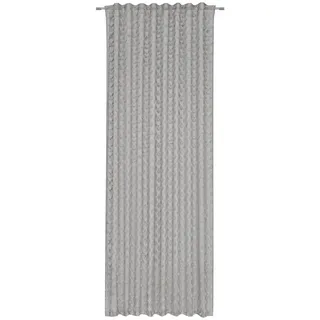 Novel Fertigvorhang , Hellgrau , Textil , Uni , 140x255 cm , SGS-geprüft , beliebig kürzbar, für Stange und Schiene geeignet , Heimtextilien, Vorhänge, Fertigvorhänge