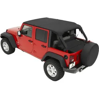 Header Bikinitop Safari Bestop Black schwarz 4 Türer Jeep Wrangler JK 07-09