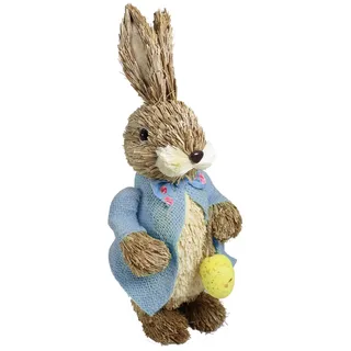 Osterhase In Blauem Jackett Mit Ei Stehend Art Deco Dekoration Raum Ornament