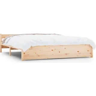 vidaXL Massivholzbett ohne Matratze 200x200 cm - Braun