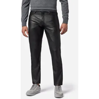 Herren Lederhose Lederjeans RICANO No. 3 TR Jeans – Schwarz / 38