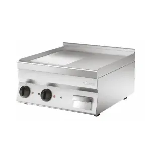 Bartscher Griddleplatte 650, B600, 1/2-1/2, Leistungsstarke Griddleplatte für die Profi-Küche, 1 Stück