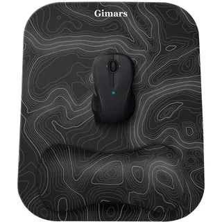 GIMARS Mauspad mit Gelkissen Topographische Karte