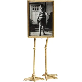 Kare Design Rahmen Duck Feet, Gold, Fotorahmen, Entenfüße, Wohnaccessoire, Deko für Regale, Wohnzimmer, Flur, Schlafzimmer, 13x18cm