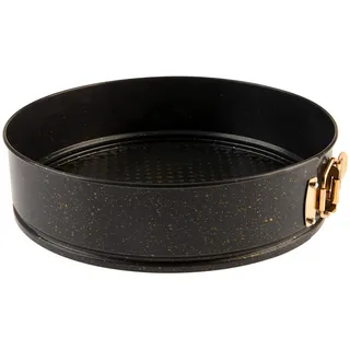 Karaca Black Gold 26cm Springform, 26 Cm, Aluminium, Tortenform, Kastenform Backform für Backen Granit Backform Karree Kuchenform, Mikrowellenofen