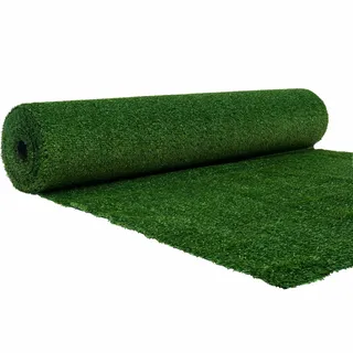 WERKA PRO Kunststoffrasen 1 cm 1 x 10 m Also 10m2 | Wasserdurchlässig, vielseitig einsetzbar, UV-Schutz, für Garten und Terrasse, Balkon, Pool, Stärke 1 cm, leicht zu reinigen