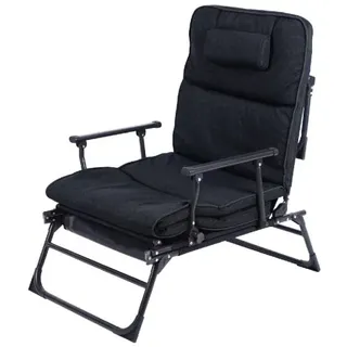 Lex 2in1 Gartenliege 60 x 59 x 90 cm Schwarz