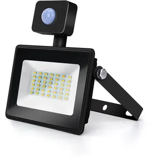 VoltShine LED-Strahler, schwarz, schmal, 30 W (Die-Casting): elegant und effizient, ideal für die Außenbeleuchtung. Perfekt für Gärten und Fassaden mit fortschrittlicher Technologie und modernem