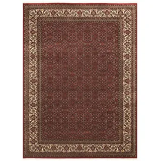 OCI DIE TEPPICHMARKE Orientteppich "Kamaro Herati" rechteckig 20 mm Höhe reine Wolle, handgeknüpft, mit Fransen, Wohnzimmer, rot, creme