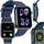 Igo Watch 3 BT 118 mm Kunststoffgehäuse Blau Silikonarmband Blau One Size