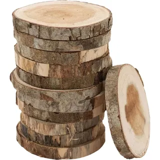 Colorations – Raw Wooden Discs 8-10cm 12pcs.