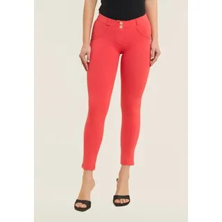 Freddy Leggings "WRUP4 SUPERSKINNY" mit Lifting & Shaping Effekt, 7/8-Länge, rot