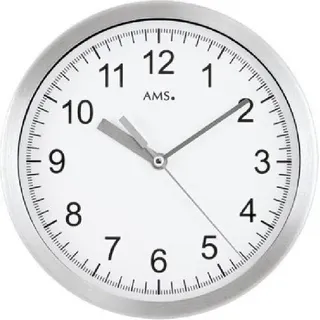 AMS Funk-Wanduhr, Funkwerk, D20x4cm, 5910 - Weiß
