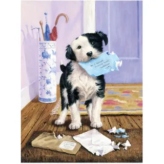 Pracht Creatives Hobby Royal & Langnickel - Malen nach Zahlen Junior Hund mit Post, enthält Farben und Pinsel, für Erwachsene und Kinder ab 8 Jahren