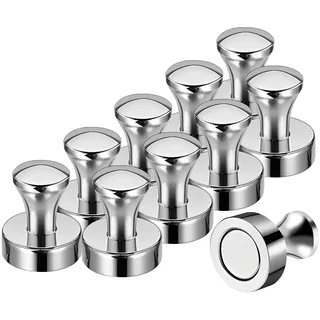 Wukong 20 x 25mm Neodym Magnet Push Pins, 10 Stück N52 Starke Pin-Magneten für Whiteboard, Pinnwand, Karte,Magnettafel, Kühlschrank