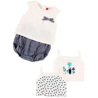 Boboli Pack Knit Combined Kurzarm-set - Off White - 0 Monate