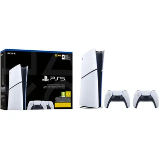 PlayStation 5 Slim Digital Edition + 2. DualSense Wireless-Controller