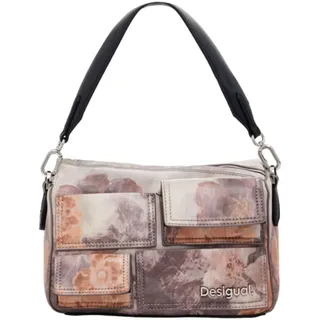 DESIGUAL Pocket Blossom Phuket Mini Umhängetasche Kunstleder White