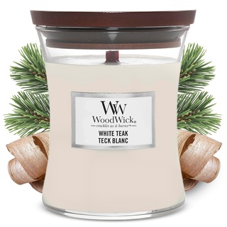 Woodwick White Teak medium 275 g