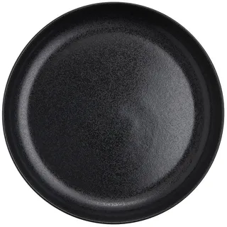 Butlers Pastateller Casa Nova 23 cm , Schwarz , Keramik , 23x3.5x23 cm , Geschirr, Teller, Pastateller