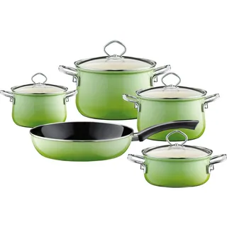 RIESS Topf-Set 5-tlg. Fleischtopf + Kasserolle + Bratpfanne