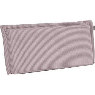PAIDI Rückenkissen "Cord in verschiedenen Ausführungen, Relaxkissen, 90/120/140 cm Breite" Rückenlehne für Bett und Sofa, abnehmbarer und waschbarer Bezug, misty rose