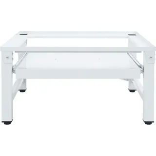 vidaXL Waschmaschinen-Untergestell mit Ausziehbarer Ablage Weiß - Weiß