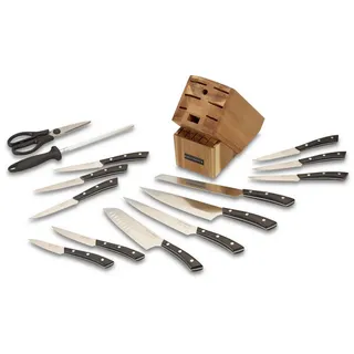 Echtwerk Messerset , Kunststoff , 15-teilig , 13.2x36x24.8 cm , ergonomischer Griff, rutschfester Griff, rostfrei , Kochgeschirr, Küchenmesser, Messersets