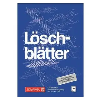 Brunnen Löschblattblock | A5, 10 Blatt, blau