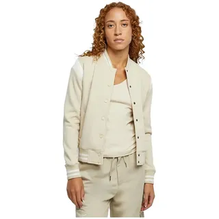 Urban Classics Inset College Jacke - Soft Seagrass / White - 5XL