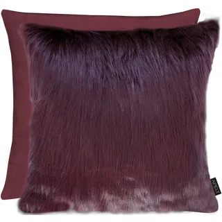 Dekokissen APELT "Lars" Gr. 1, rot (bordeaux, unifarben), B:46cm L:46cm, Obermaterial: 50% Polyester, 50% Polyethylen, Dekokissen_Sitzkissen_Kissenhüllen, Dekokissen