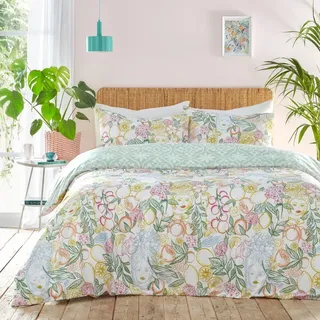 Furn - Floral - Bettwäsche-Set "Taormina" RV3450 (Einzelbett) (Bunt) - Bunt