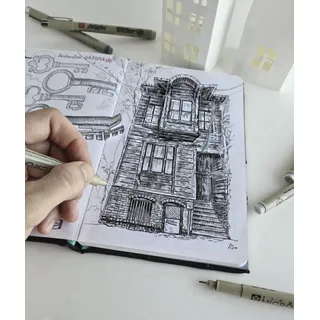 Sakura Sakura, Pigma Micron Hellkaltgrau, 4-teilig (Hellgrau, 1 x)